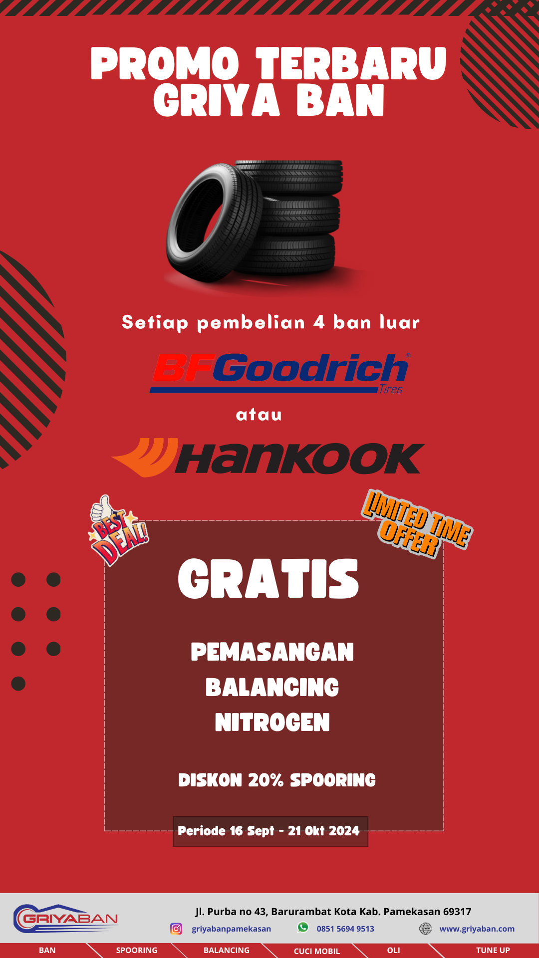 Promo Ban Hankook dan BFGoodrich